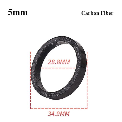 Black Headset Fork Spacers Handlebar stem Washer MTB Road Bike - Picture 13 of 18