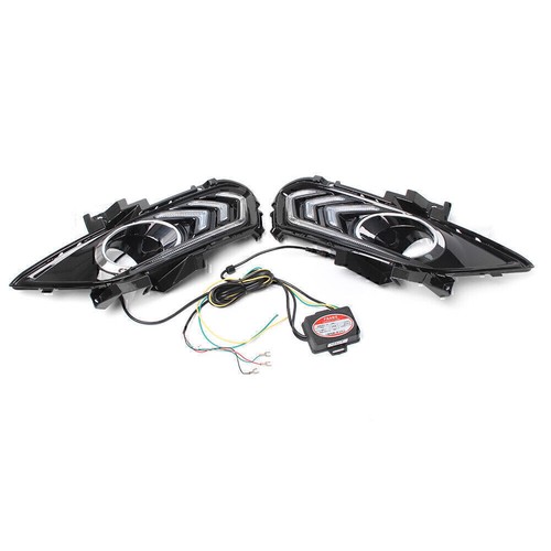 2x LED Daytime Running Light For Ford Fusion Mondeo DRL Fog Lamp 2013 2014 2015 - Picture 2 of 10