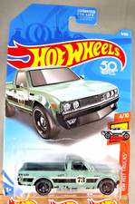 2018 Hot Wheels #9 HW Hot Trucks 4/10 DATSUN 620 Pale Green w/Black DD8 Spokes
