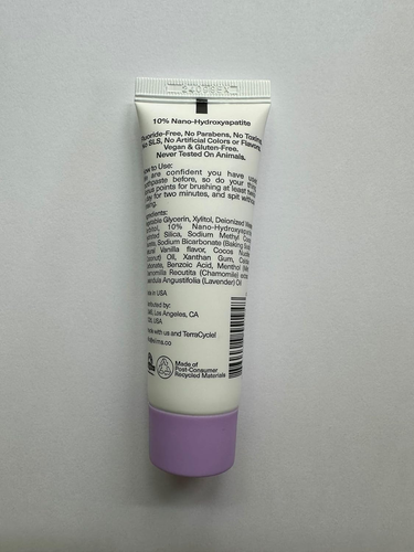 ELIMS Travel Size Nano Hydroxyapatite Toothpaste Fluoride Free - Xylitol Reminer - Picture 9 of 12