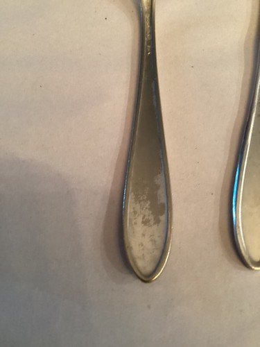 NATIONAL SILVER-1938 "FLAME"-3-cóctel 1-tenedor de cena y 1-cazuela cuchara EPNS - Imagen 21 de 21