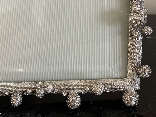 Marco de fotos Olivia Riegel Silver Pave y Swarovski Crystals Odyssey 8X10 - Imagen 3 de 11
