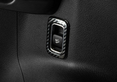 For Benz GLA 2020-2023 Carbon Fiber Steel Tailgate Rear Door Switch Cover Trim - Picture 4 of 6