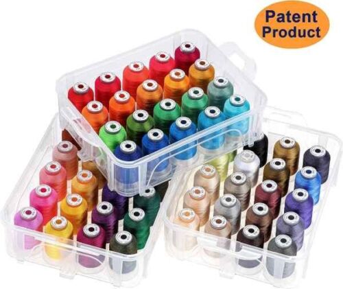 Neu Brühe 60 Brother Farben 500m je Stickmaschine Faden mit Clea... - Bild 2 von 6