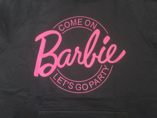 New! Come On Barbie Let's Go Party Pullover Hoodie Women's Size Small - Picture 4 of 7