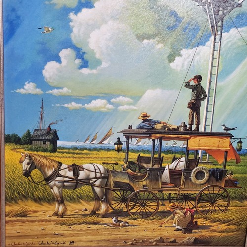 Marco de edición limitada Charles Wysocki Young Hearts at Sea ""S/N #283/300 CNV - Imagen 9 de 15