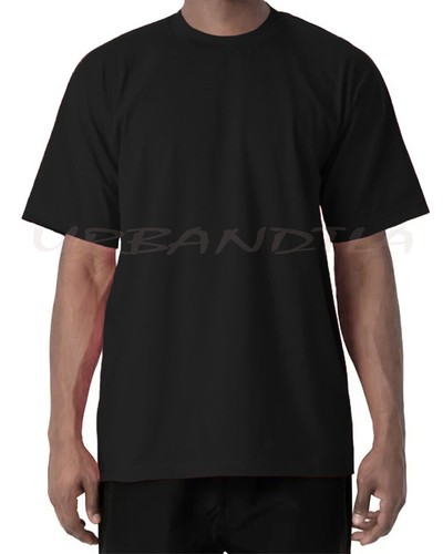 Men's 3 Pack 100% Cotton Heavyweight Short Sleeve Crew Neck Plain T-Shirt S-5XL - Picture 3 of 9
