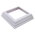 4Inch 2 Pack Split Style Vinyl Fence Post Skirt/White Color PVC Post