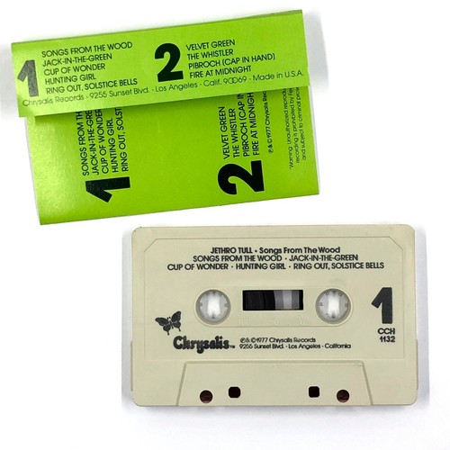 JETHRO TULL SONGS FROM THE WOOD Cassette Tape 1977 Rock Prog Rare - Picture 2 of 5