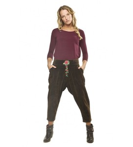 Algodón Culture Casual Negro chica Pantalón Antika Savage Mujer Y0qRUAqn