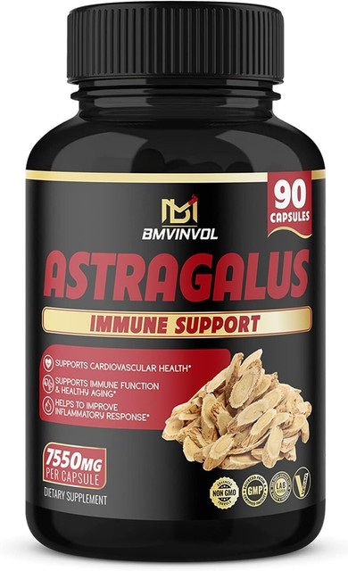 Astragalus Root Extract Capsules 7550mg-Highest Potency with Ginger and Garlic-A Astragalus Root Extract Capsules 7550mg-Highest Potency with Ginger and Garlic-A