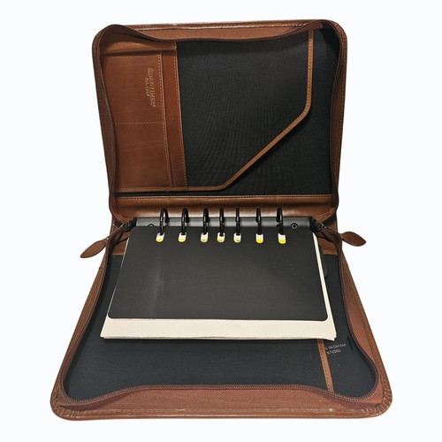 Day-Timer® Reißverschluss Planer Organizer Abdeckung 11" x 81/2" x 2" Top Zustand - Bild 8 von 16