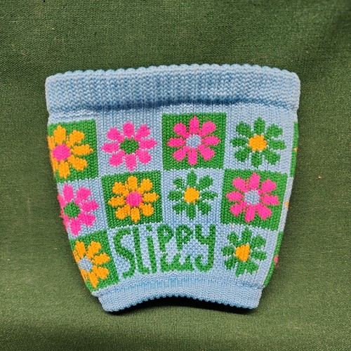 Slippy Cozy Flower Power La taza botella aislante reciclado de plástico océano - Imagen 1 de 7