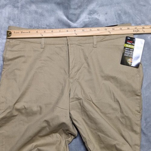 Dickies Hose 10 Damen braun hellbraun Flex Twill schmale Passform Bootcut schmal Stretch - Bild 6 von 15