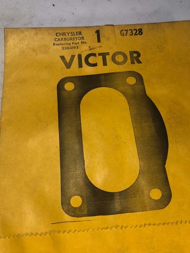 1959-1965 Chrysler Dodge Plymouth carburetor gasket Victor G7328 2264193 - Picture 3 of 3