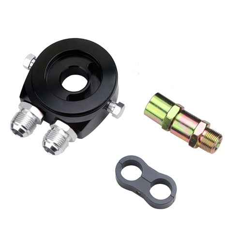 Universal Engine Transmission Oil Cooler + 10 Rows AN10 Filter Adapter Hose Kit - Picture 8 of 12