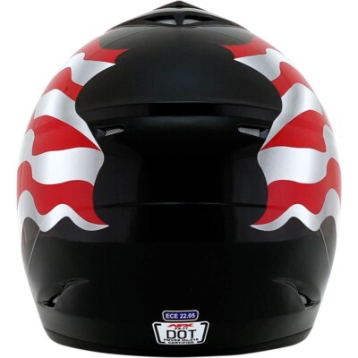 ‪‪❤︎‬ AAKAM AFX FX-17 Flag MX/Offroad Motorcycle Helmet XS-4XL DOT/ECE