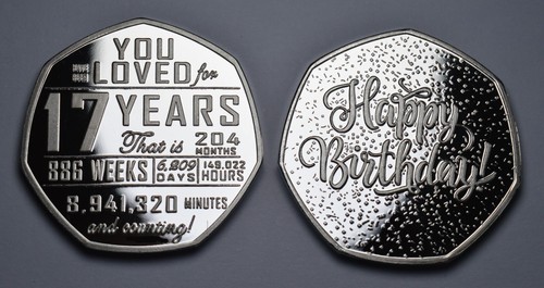 17th Birthday Silver Commemorative. Gift/Present. 17 Years Son/Daughter/Grandson - Picture 7 of 9