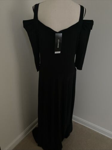 Evanese Women's Plus Size Elegant Long Formal Evening Dress with 3/4 Sleeves 1X - Picture 2 of 4