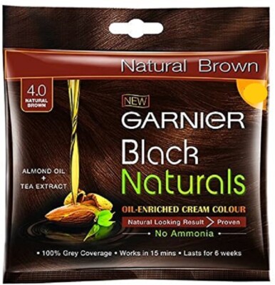 Garnier Black Naturals Oil Enriched Cream Hair Colour - No ammonia