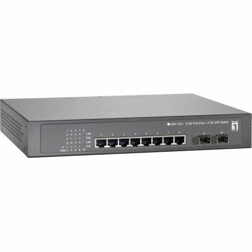 LevelOne GEP-0822 8-Port Gigabit PoE Desktop Switch (250W) - Picture 1 of 1