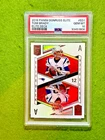 Tom Brady PSA 10 SILVER PRIZM ELITE DECK CARD Jersey #12 PATRIOTS SP  2019 Elite