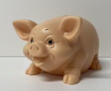 Vtg Alliance Plastic Piggy Pig Bank USA Made Erie PA