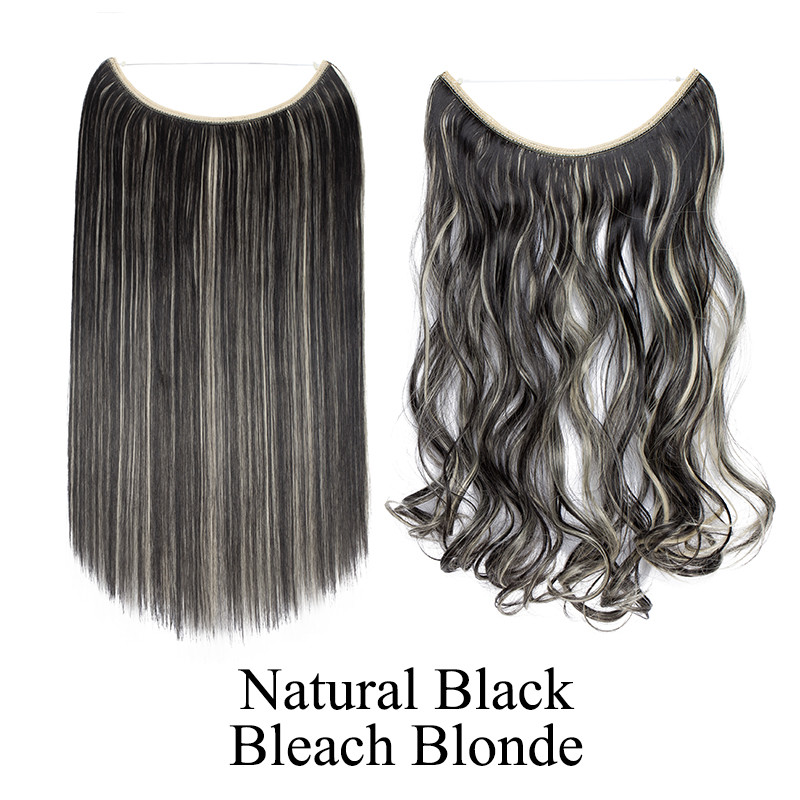 US Secret Wire in Hair Extensions Natural Invisible One Piece Hairpiece AS HUMAN - Picture 30 of 45
