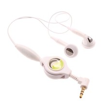 Headphones Retractable Earphones Hands-free Headset 3.5mm w Mic for Tablets