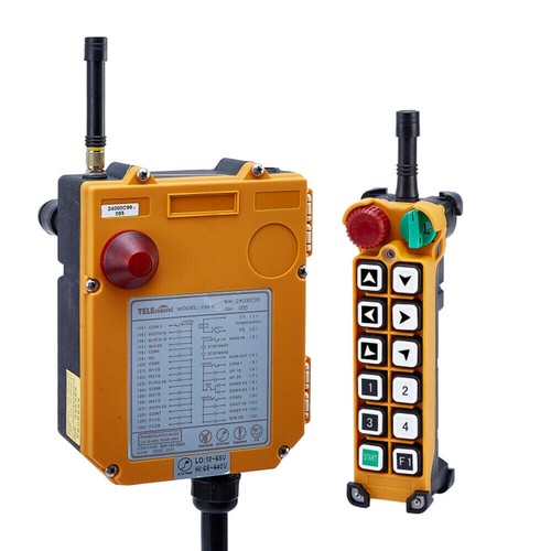 Transmisor inalámbrico de radio industrial control remoto + grúa elevador receptor 12 teclas - Imagen 16 de 23