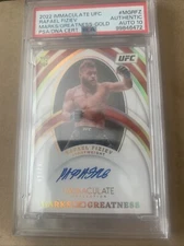 Rafael Fiziev Marks Of Greatness Gold Auto 10 PSA Authentic 2022 Immaculate UFC 