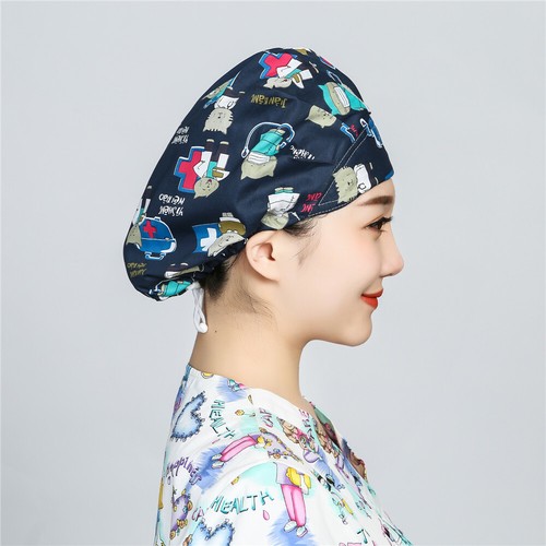 Women's Printing Bouffant Cap/Hat Adjustable One size Fit Most Cute Pattern Hats - Picture 273 of 290