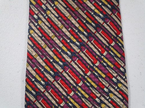 Boston Traders Silk Necktie Purple Multicolor Tie 57 x 3.5 New - Picture 3 of 5