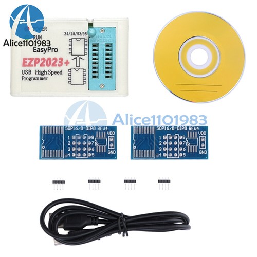 EZP2023 High-Speed USB SPI Programmer + 15 Adapters For 24 25 93 95 EEPROM USA - Picture 18 of 23