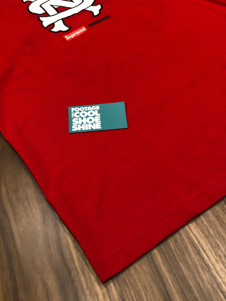 2007 SUPREME NEIGHBORHOOD NBHD BOX LOGO TEE SHIRT RED WHITE 2007 SUPREME NEIGHBORHOOD NBHD BOX LOGO TEE SHIRT RED WHITE