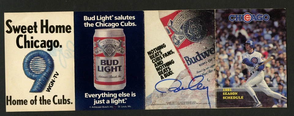 Ron Cey & Andy Pafko signed autograph auto 1991 Chicago Cubs Pocket Schedule - Image 4 of 4