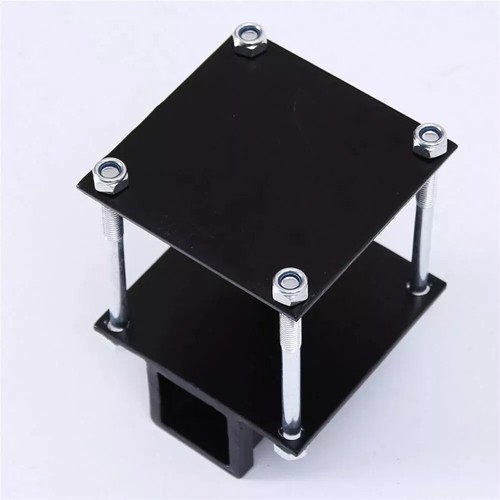 4''- 4.5" Square RV Bumper Receiver Adapter 2'' Hitch Mount Bike Rack Carrier - Bild 4 von 13