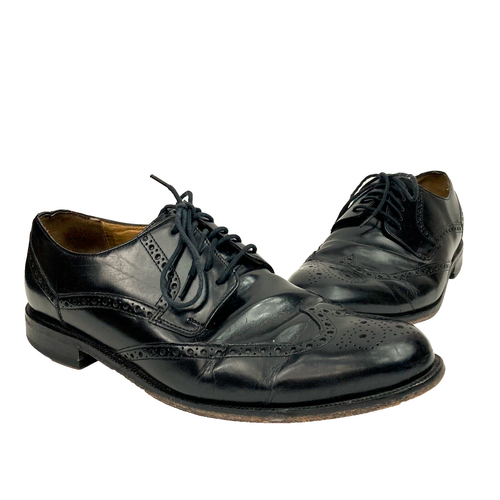 Cole Haan – Herrengröße 10 (M) – N*ke Air Budapester Oxford schwarze elegante Schuhe – CO7228