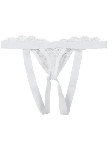 Herren Blumen Spitze Slips G-String niedriger Bund offener Po Tangas Sissy Unterwäsche sexy - Bild 7 von 49