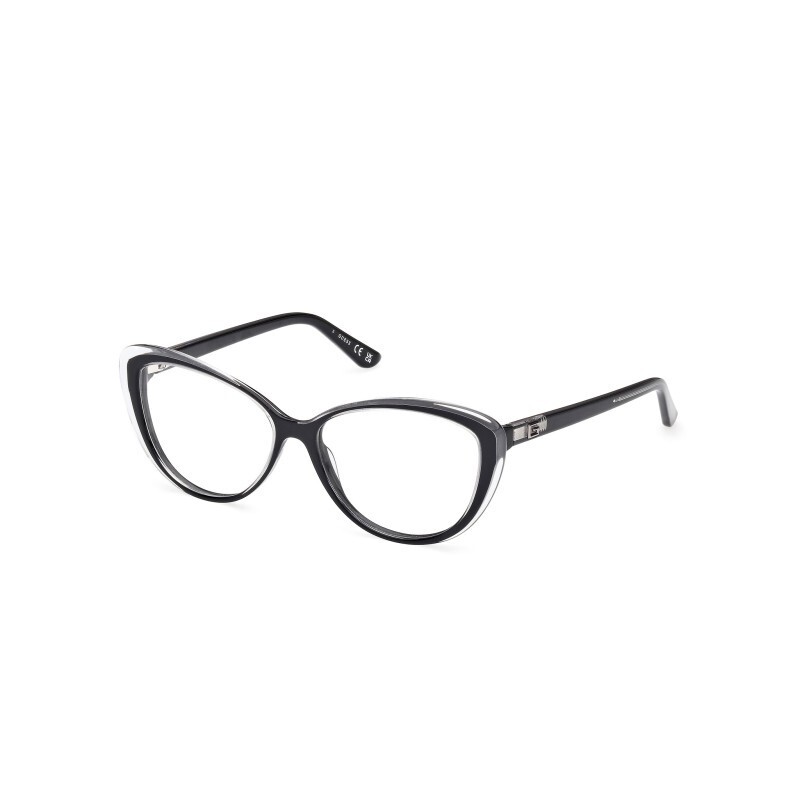 GUESS GU2978 005 Черная пластиковая оправа для оптических очков Cat Eye 55-14-140 GU RX