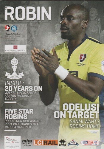 * 2017/18 - CHELTENHAM TOWN HOME PROGRAMMES - CHOOSE FROM LIST * - Picture 13 of 13