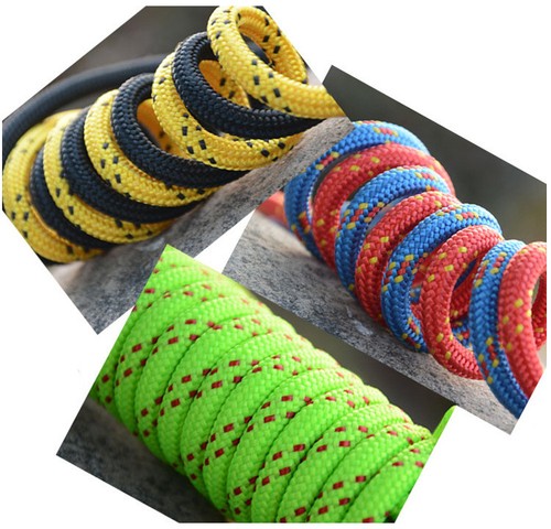 26FT//8M 6mm 4Cord Climb Rope Rock Lanyard Auxiliary Mountain Rope Strand
