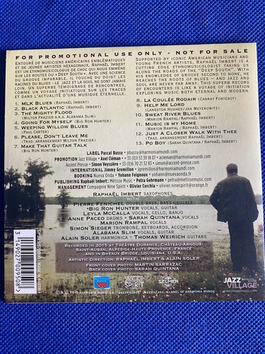 NEW Music Is My Home: Prologue Act 1 by Raphael Imbert Blues2016 CD Promo Copy - Imagen 2 de 2