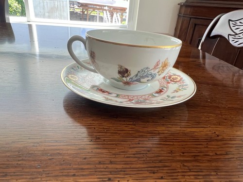 Tazza CATHAY in porcellana Haviland Limoges con bordo dorato alta 2 1/8" - Foto 2 di 5