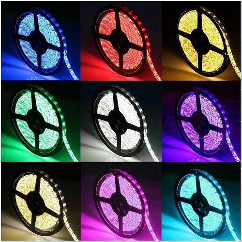 RGB LED Strip Lights 12V Waterproof 3528 5050 SMD LEDs IR Remote Control Adapter - Picture 9 of 17