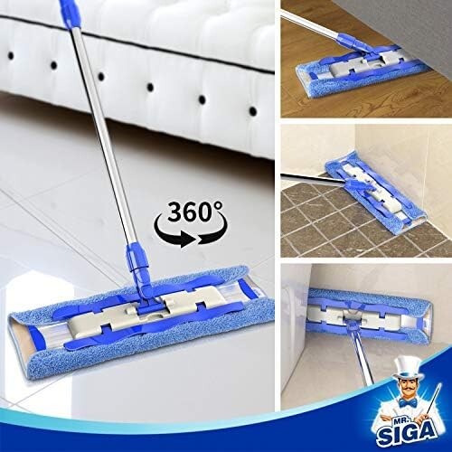 Professional Microfibre Mop for Hardwood, Laminate, Tile Floor Cleaning - Picture 3 of 5