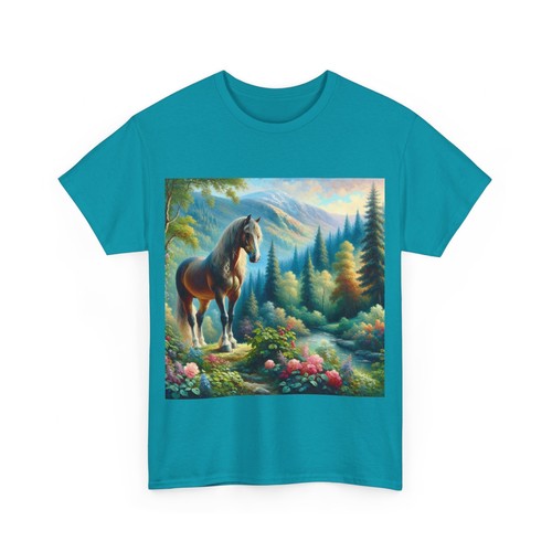 Lovely Wild Horse, Horse Lover Design Birthday Gift, Unisex Heavy Cotton Tee - Picture 5 of 21
