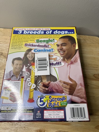 5 Second Rule Just Spit It Out!! Game By Play Monster, Ages 10+  New Sealed - Picture 3 of 3