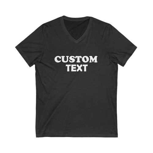 Wunschtext Herren T-Shirt mit V-Ausschnitt, personalisiertes T-Shirt, Geschenk für Ihn, Herrenshirt - Bild 11 von 14