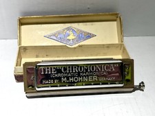 Vintage M. Hohner The Chromonica Professional Model Key of C Original Box